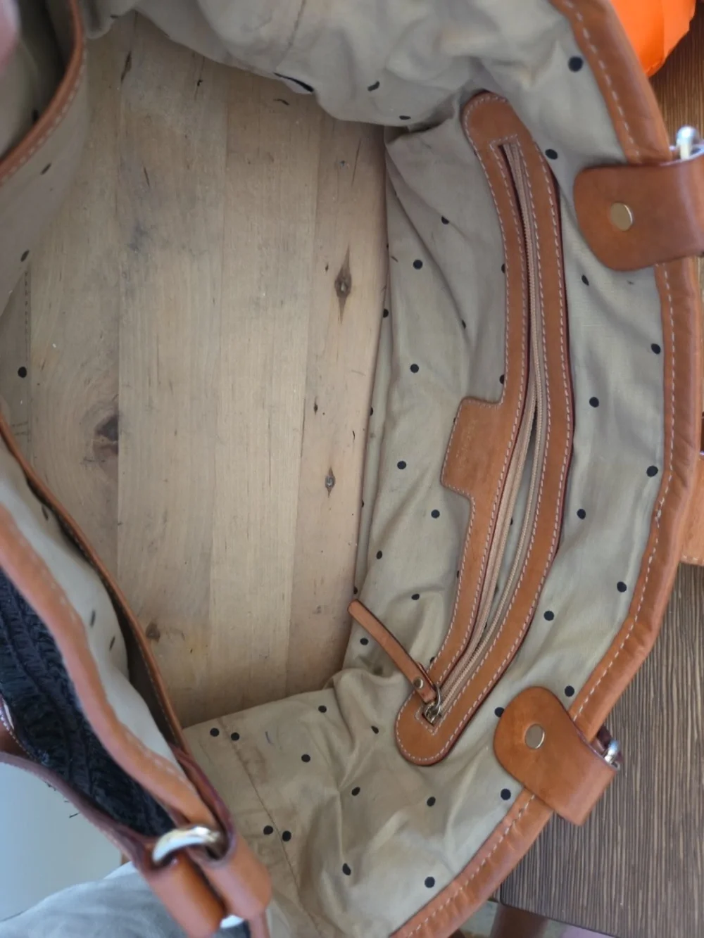 Vintage Kate Spade black straw purse handbag wooden bottom leather trim - Picture 11 of 12